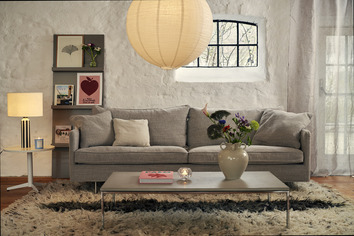 Julia 3sits XL soffa från SITS - Design efter egna önskemål. Klädsel Ivy grey beige.

