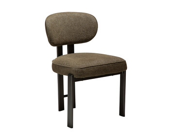 Dan-Form-Duct-Chair-Dark-Olive-Boucle-Antique-Pewter