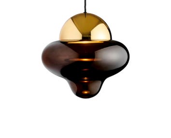 Nutty XL Brown Glass Gold