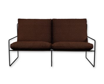 Ferm-Living-Desert-2-seater-Pure-Boucle-Black-Chestnut-2763-1
