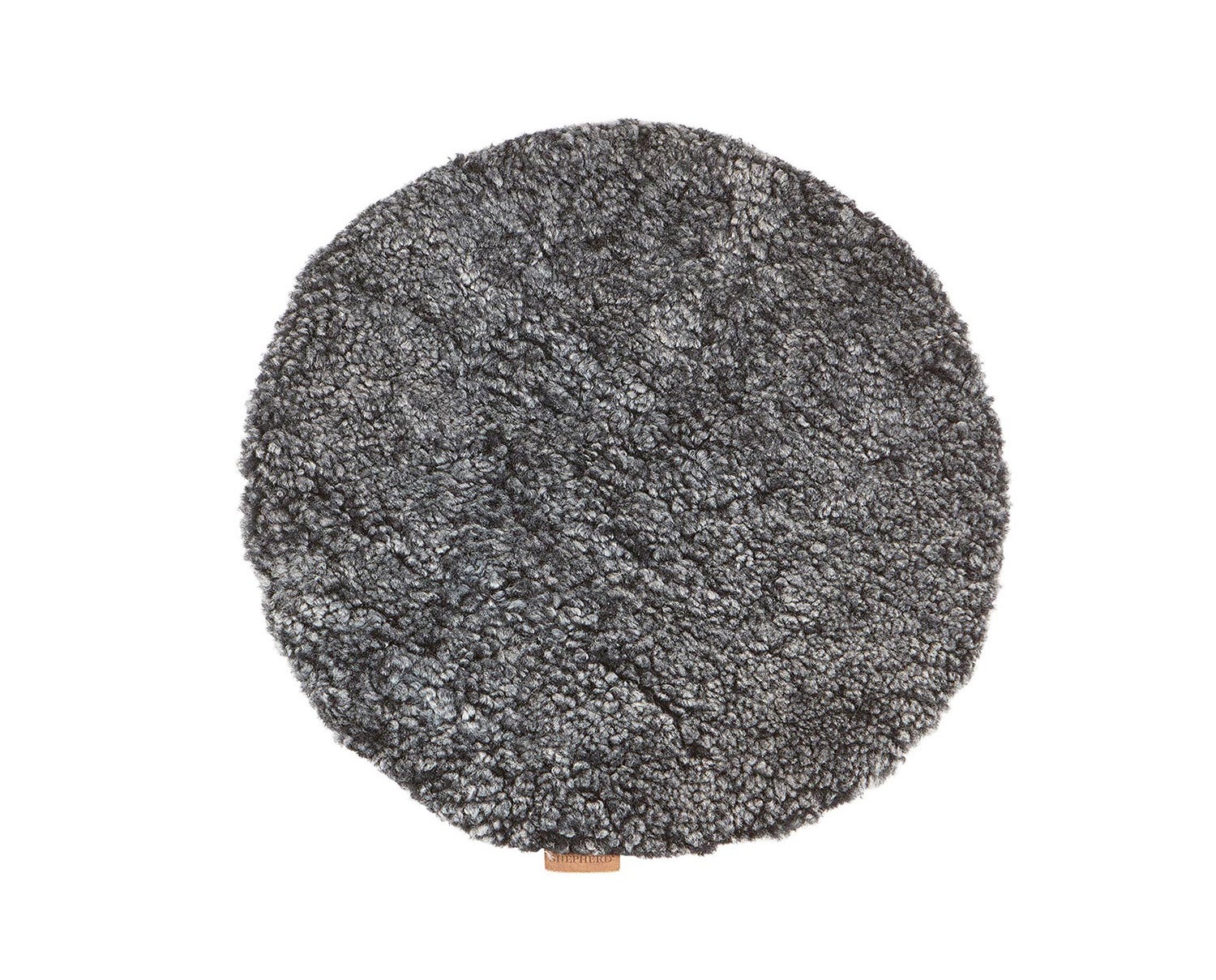 Ida stolsdyna fårskinn i färg svartgrafit från Shepherd