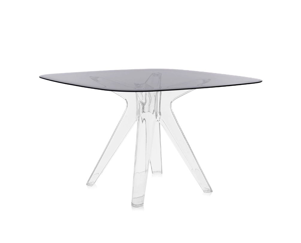 Sir Gìo Matbord Transparent Rökgrå