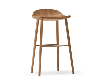 Miss Holly barstol i oljad ek, SH 78 cm | Stolab