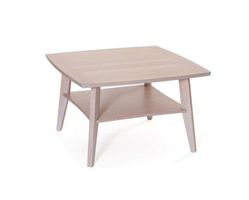 Birdie Soffbord 80 i vitpigmenterad ek