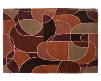 Modern Abstract Matta i färgen Multi Rost