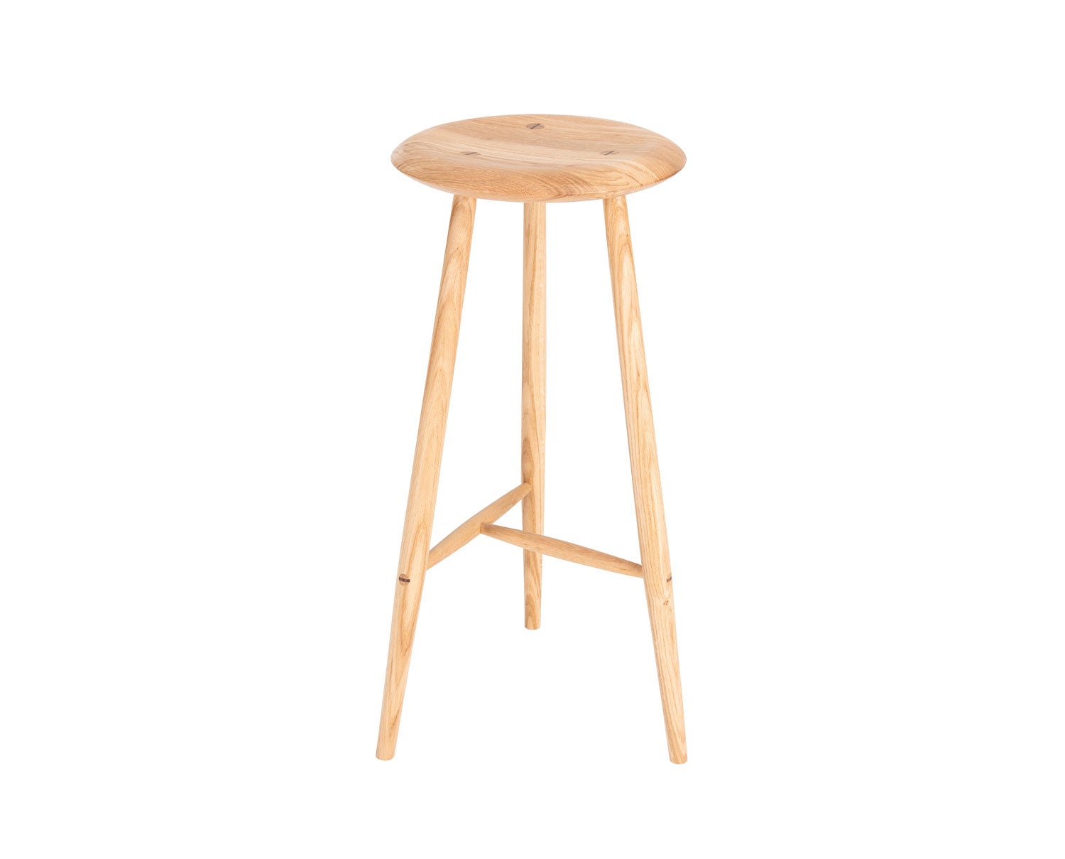 Blanc Barpall i naturoljad ek med sitthöjd 75 centimeter
