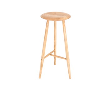 Blanc Barpall i naturoljad ek med sitthöjd 75 centimeter