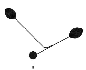 Satellite vägglampa svart, släckt framifrån | GUBI