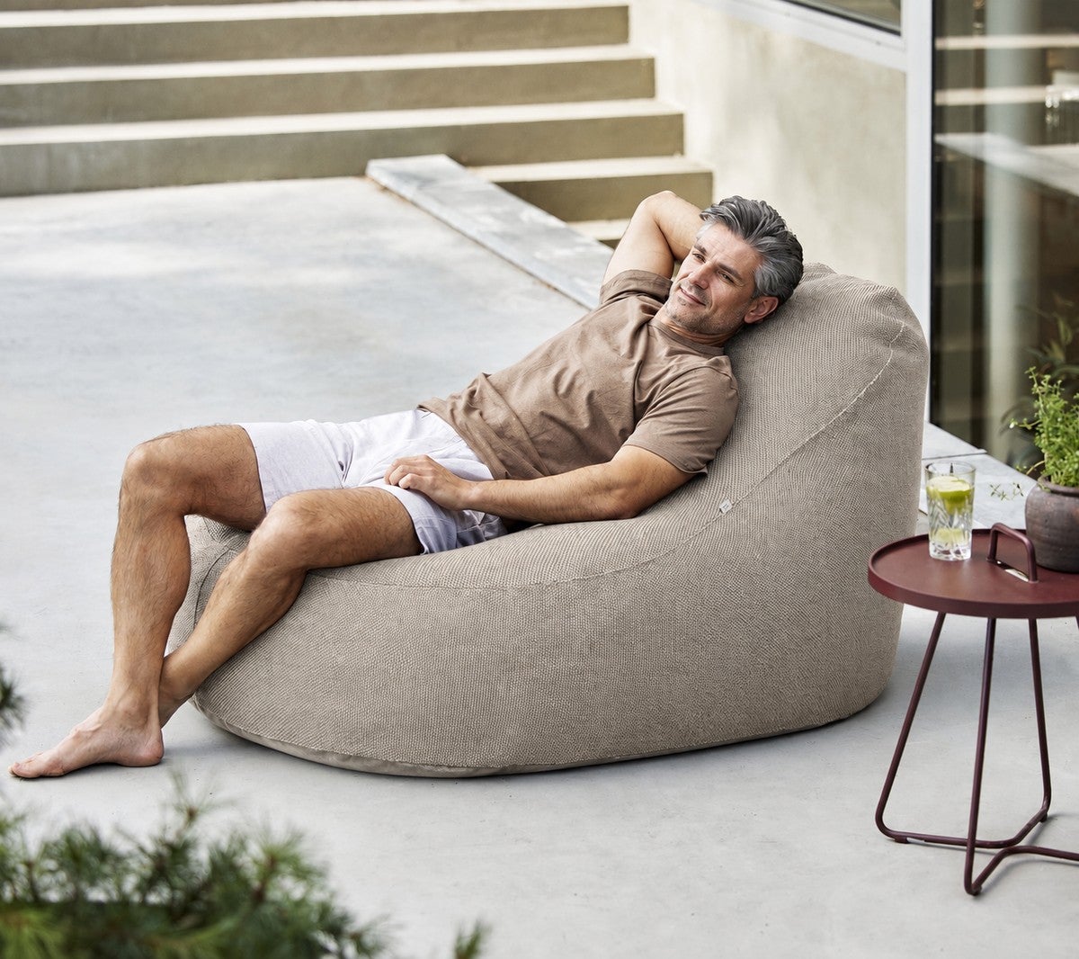 Cane-line-miljo-Cozy-bean-bag-Rise-light-brown-1