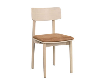 Wolcott Stol Vitpigmenterad Ek / Brun