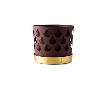 Trio Drop Blomkruka Medium Mörkröd