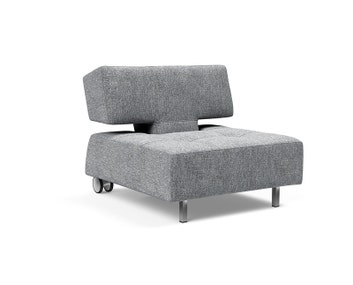 Long Horn fåtölj i tyget 565 Twist Granite