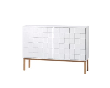 Collect 2010 Skåp Lågt Vit / Vitoljad Ek