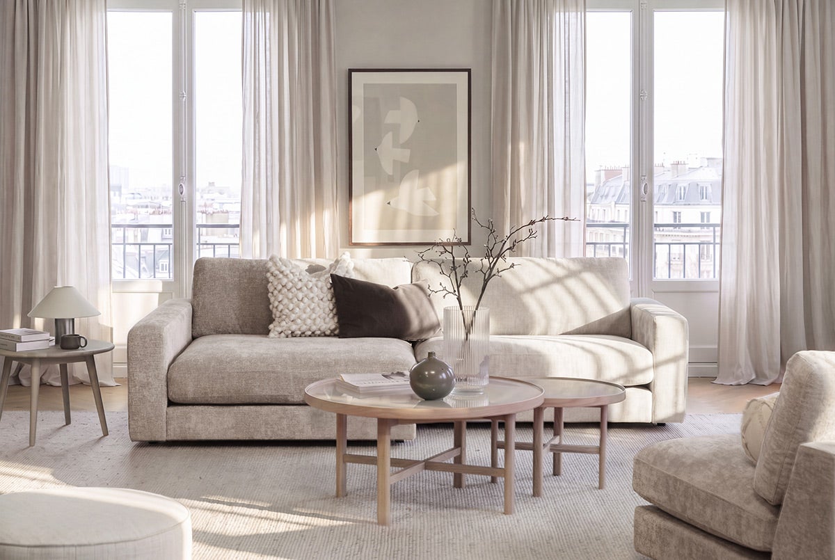 Rowico-Duncan-Sofa-3-Seater-Chaise-Longue-Left-Fabric-Greg-3-Lifestyle