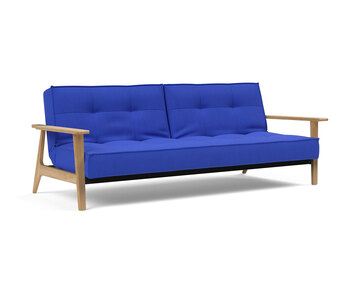 Splitback Frej Bäddsoffa Ek i tyget 512 Elegance Ultramarine