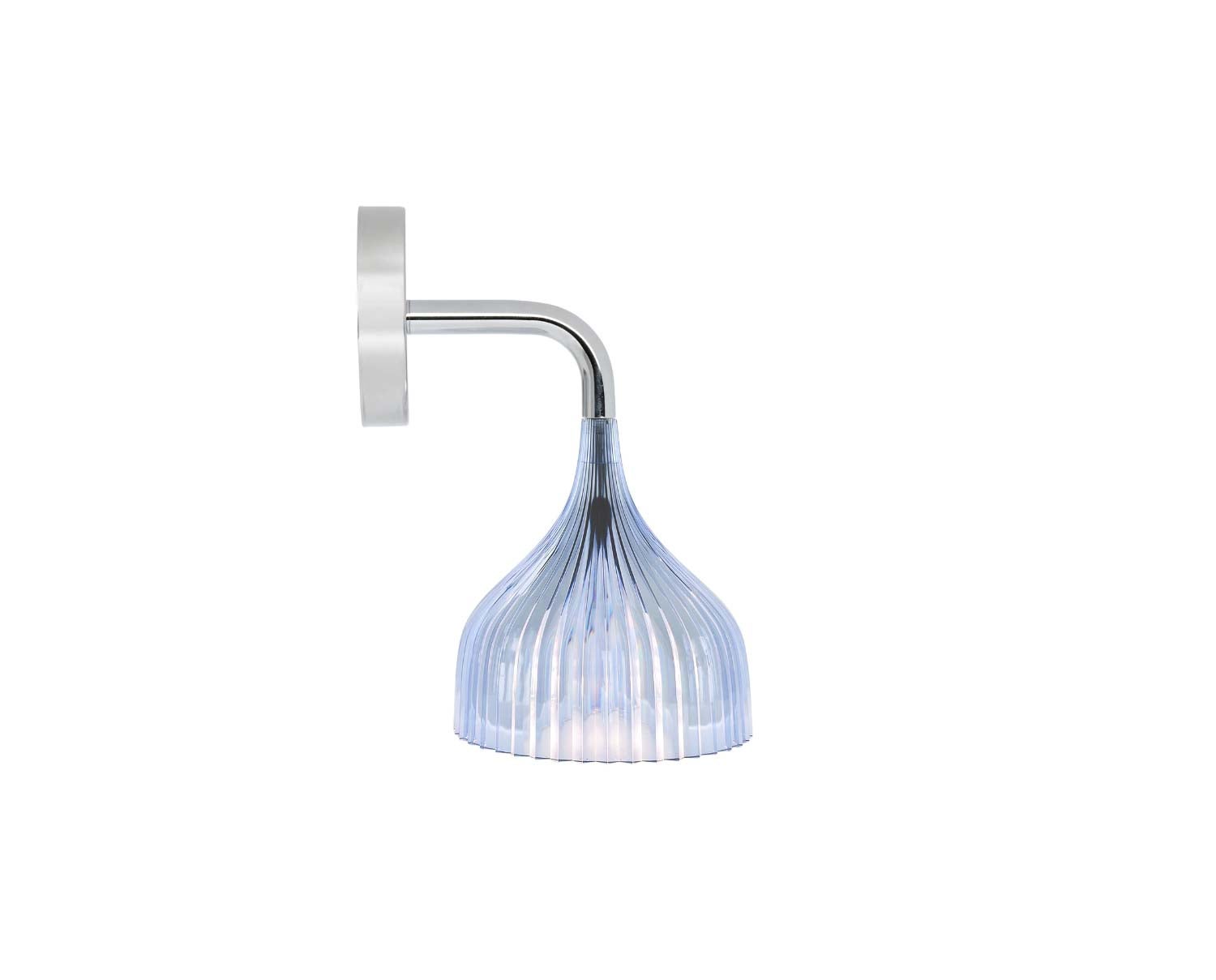 E-vägglampa-P2-L-Blue-Kartell