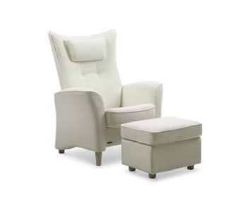 Fåtölj FiaA - serie System Pluss. Klädsel Tundra Offwhite