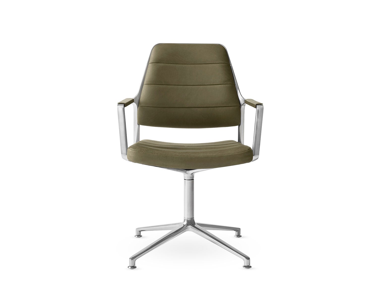 Vipp-455-Swivel-Chair-Bosco-Green-Leather-Gliders