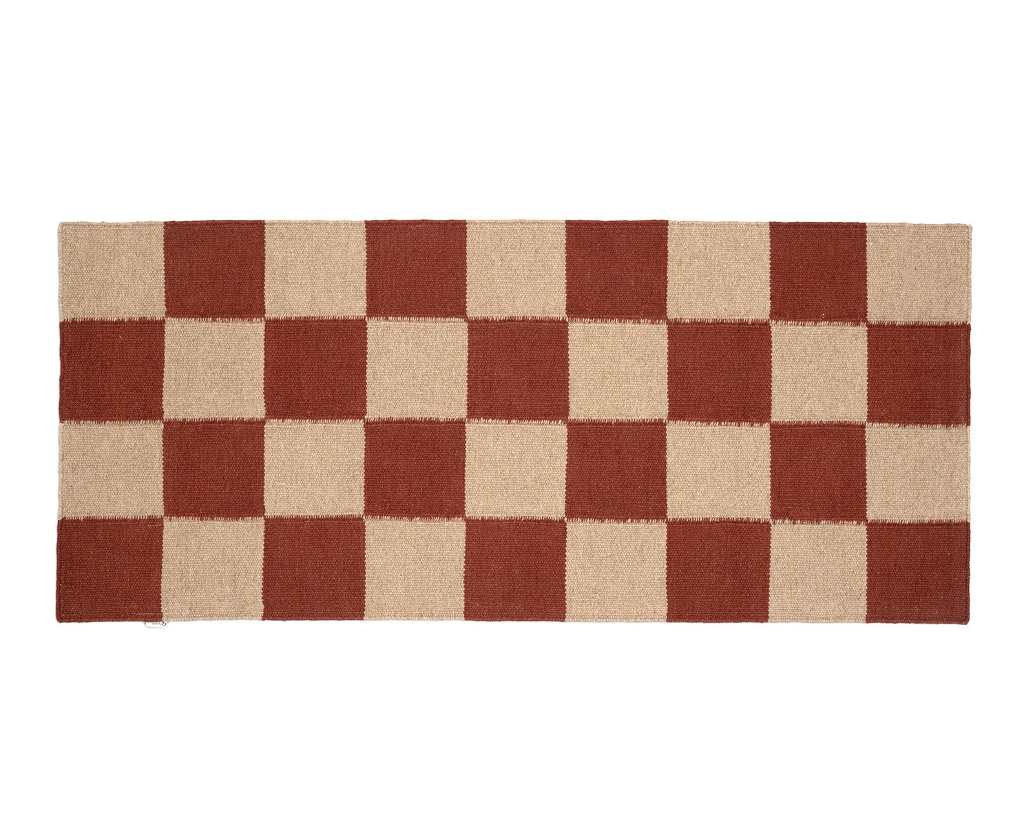 Square Gångmatta i färgen Terracotta/Natur