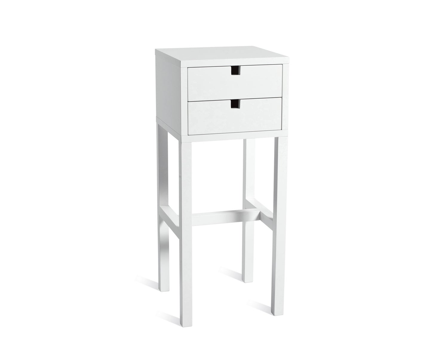 Falsterbo Sängbord Högt Vitlack