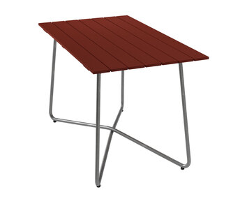 Grythyttan-Table-B25A-Dark-Red-Oak-Hot-Dip-Galvanized