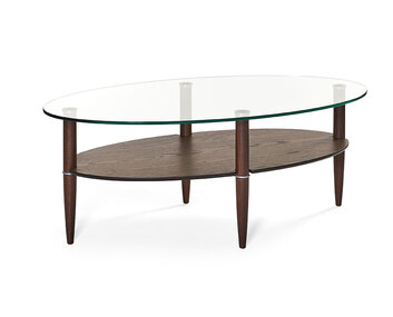 Glasgow Soffbord Rökt Ek Oval, 140