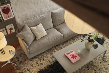 Julia 3sits XL soffa från SITS - Design efter egna önskemål. Klädsel Ivy 1 Grey Beige