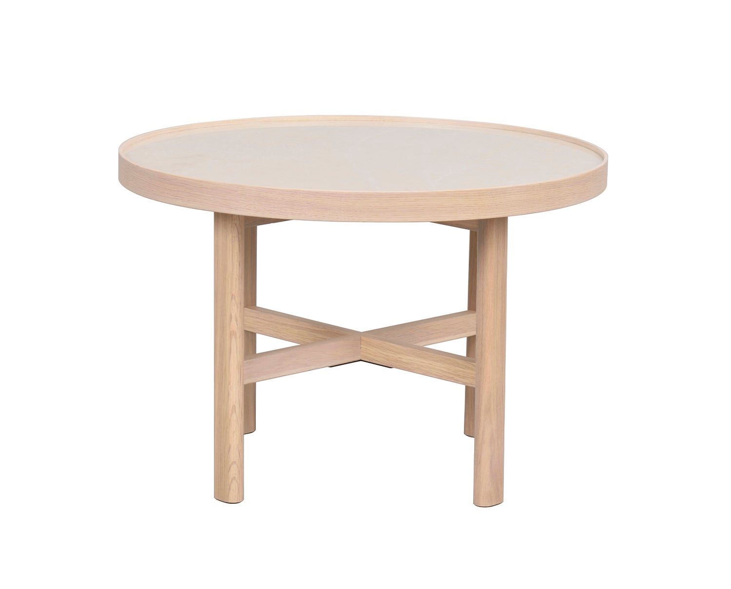 Marsden Soffbord Keramik / Vitpigmenterad Ek