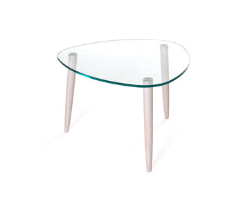 Clear Soffbord 70 i vitpigmenterad ek