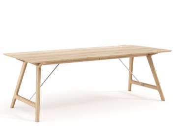 T7 utdragbart bord i såpad ek från Andersen Furniture