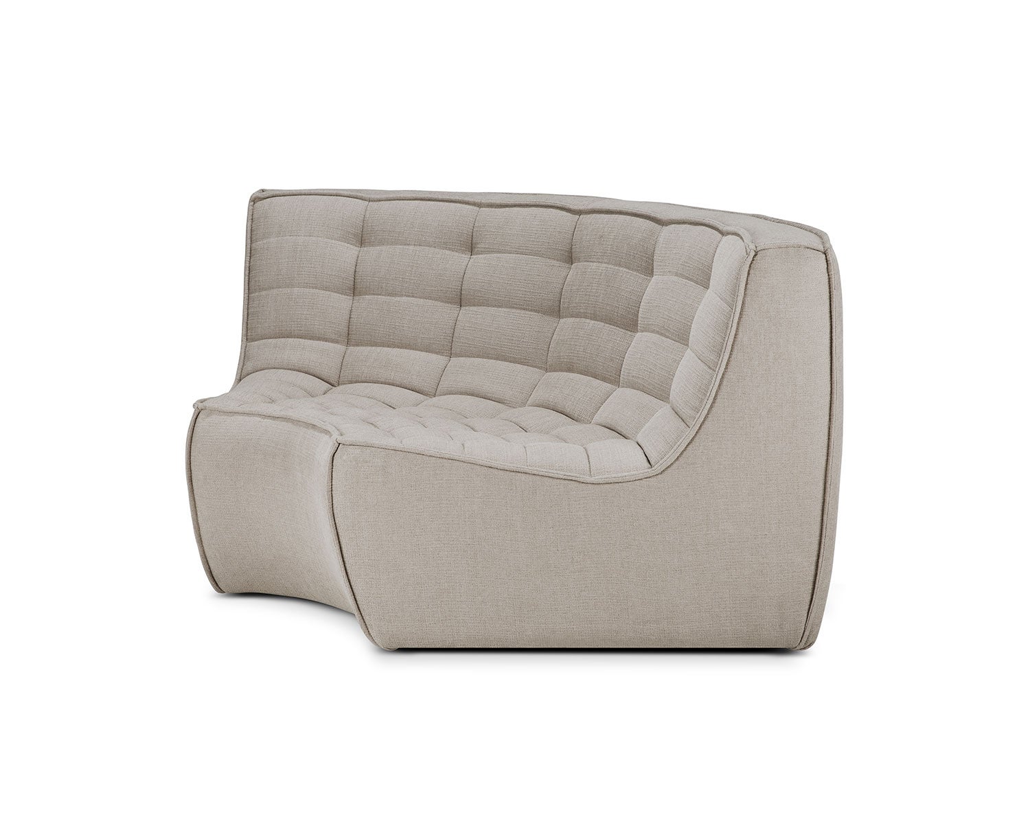 N701 Soffa 90° Runt Hörn | Tyg ECO Ecru | Ethnicraft | Tibergs Möbler