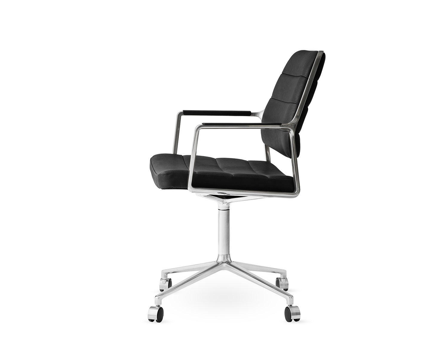 Vipp-455-Swivel-Chair-Black-Leather-Castors-1
