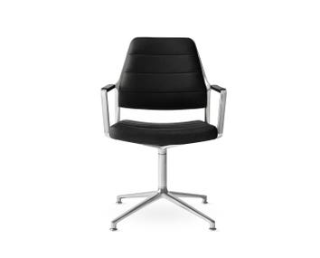 Vipp-455-Swivel-Chair-Black-Leather-Gliders