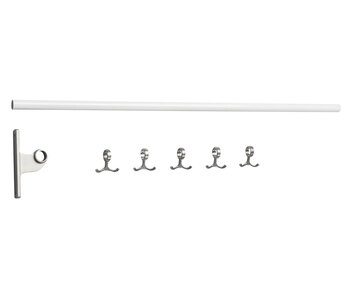 Nostalgi Kroklist Påbyggnad i vit pulverlack