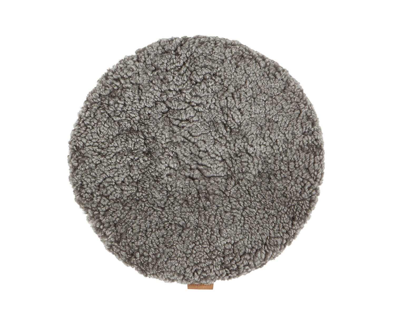 Jill stolsdyna vadderad 38 cm rund i färg grågrafit från Shepherd