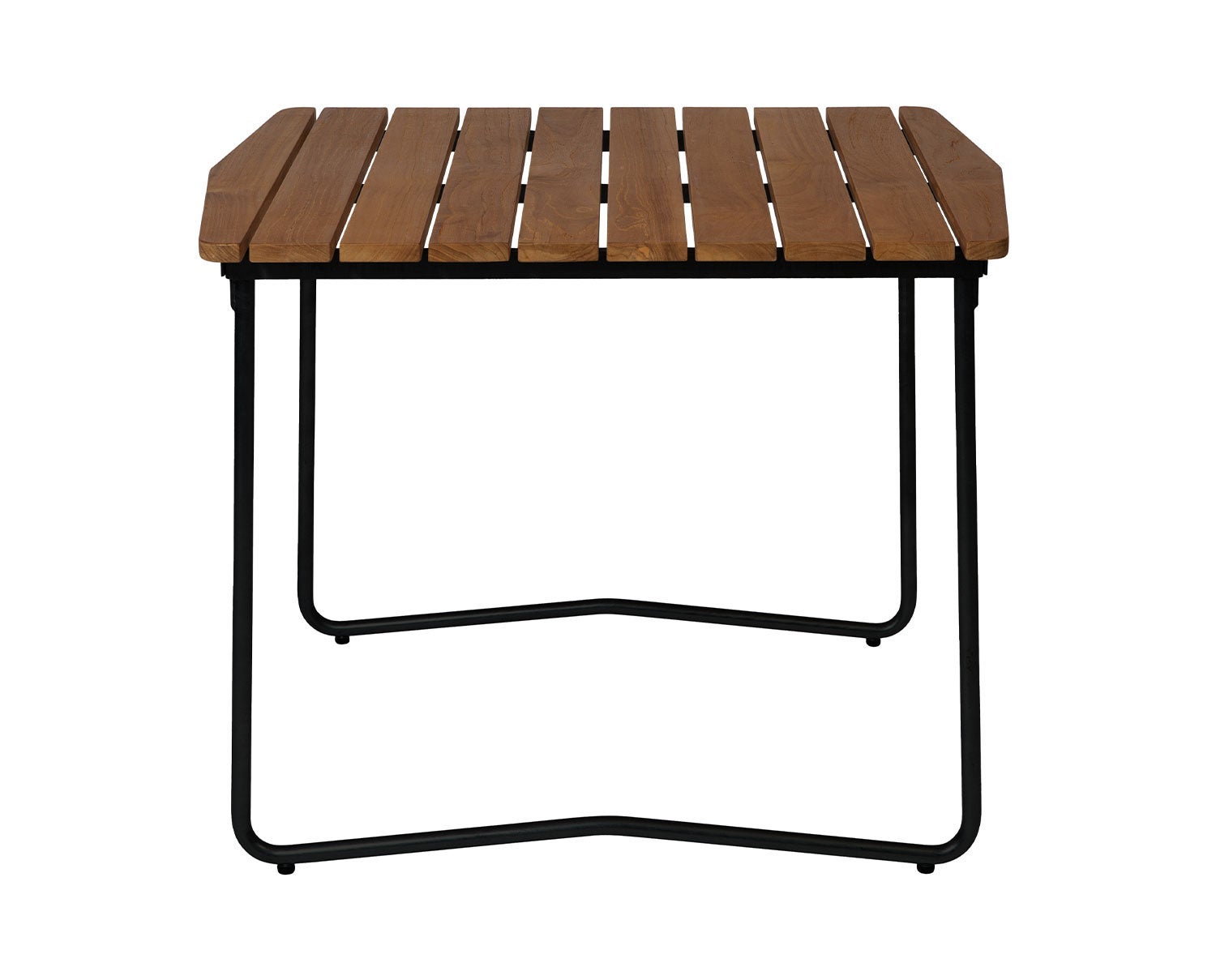 Bord B31 84 i teak med svart stativ