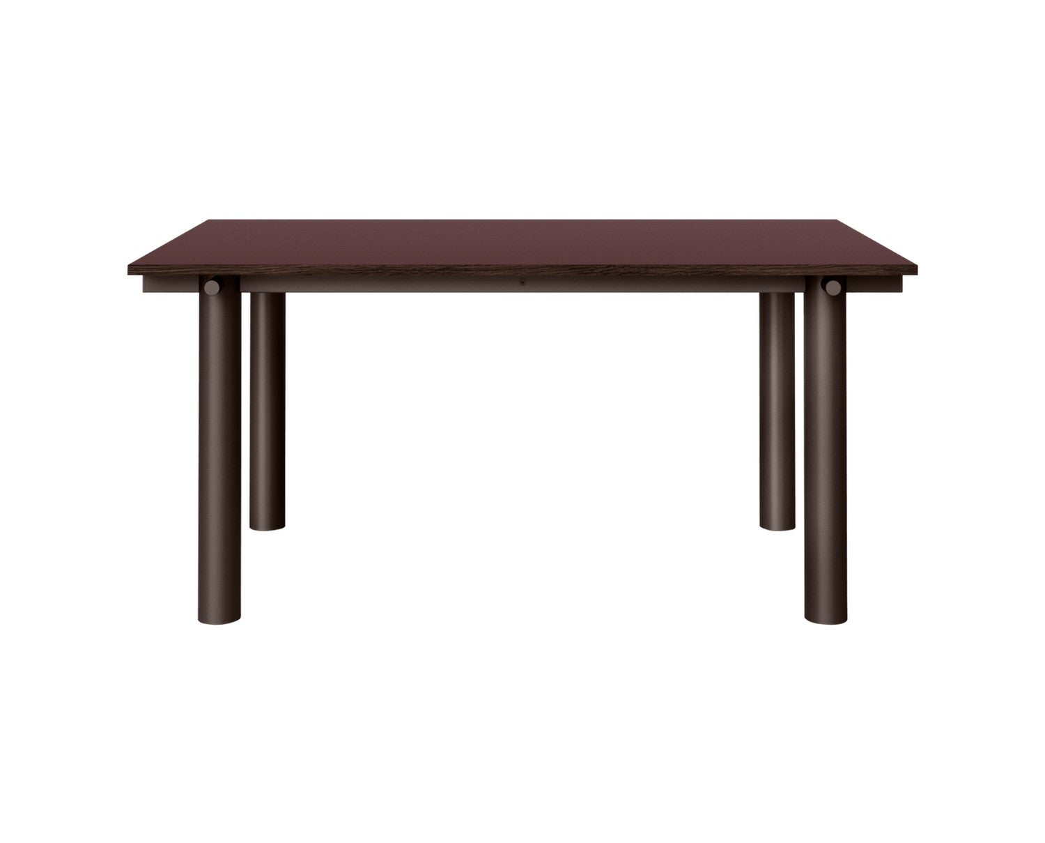 Ferm-Living-Atura-Matbord-160x90-Dark-Chocolate-Burgundy-Linoleum-1