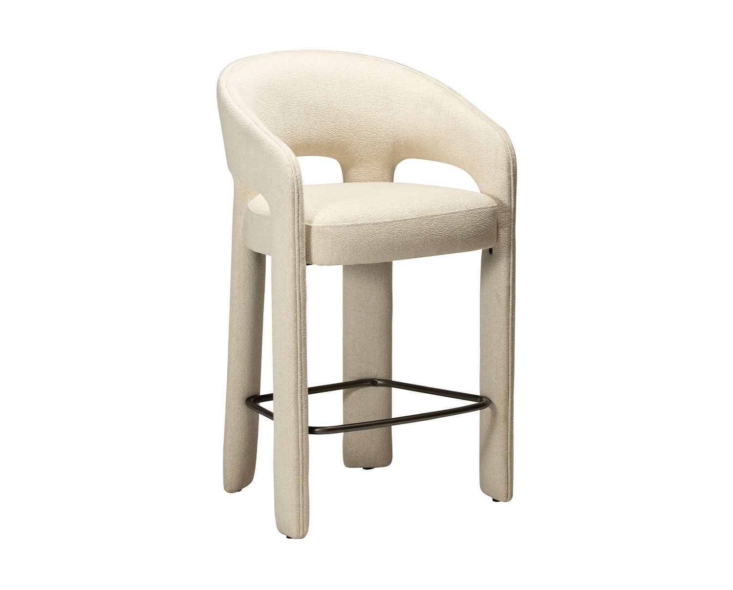 Dan-Form-Splendor-Counter-Stool-Simply-Beige-Boucle