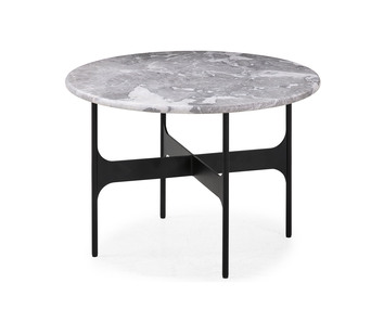 Floema-Soffbord-Medium-Ø60-Grå-Marmor-02