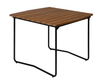 Bord B31 84 i teak med svart stativ