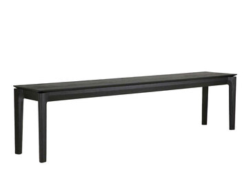 Bok Bänk Svart Ek 186 cm