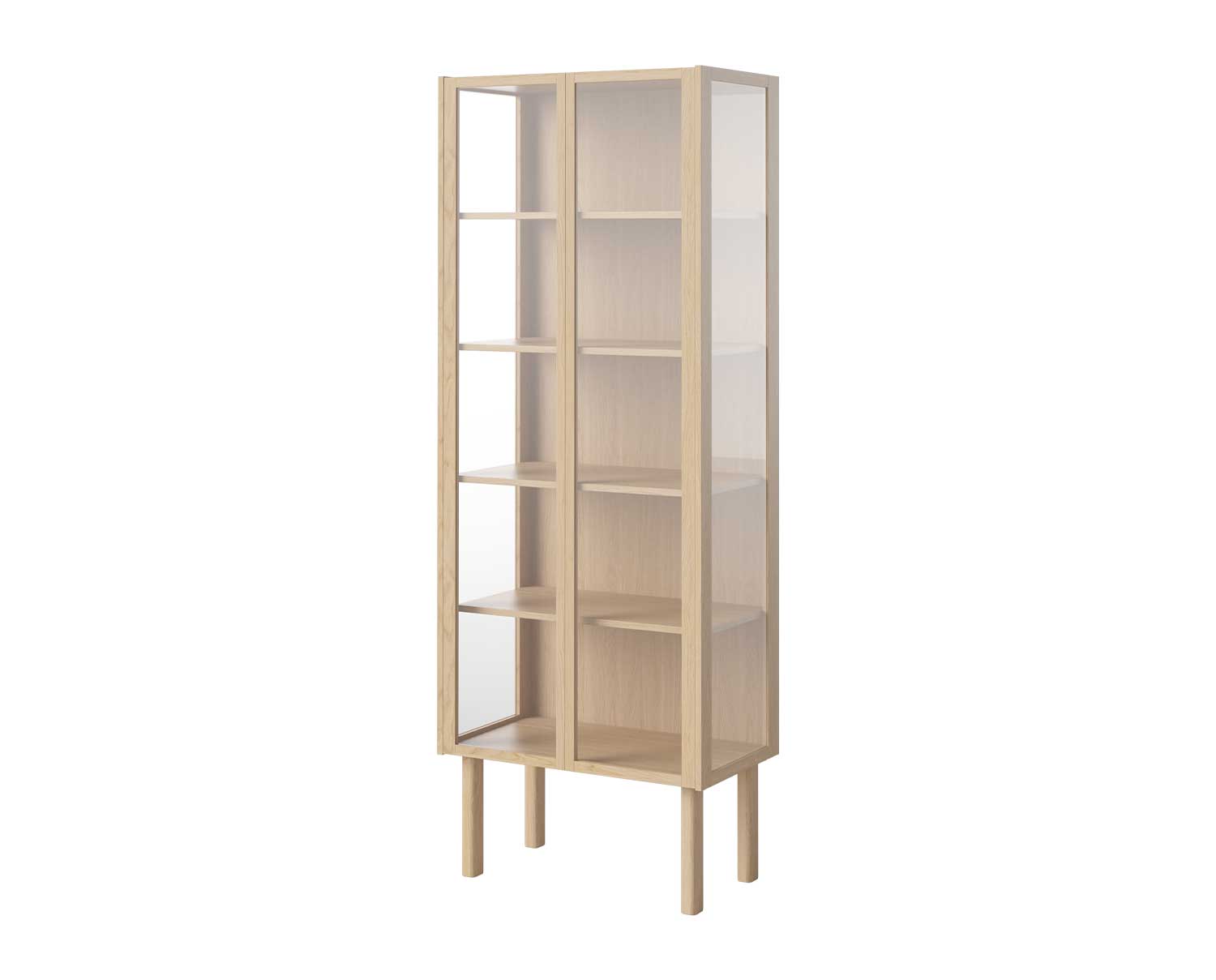 Bolia-Cana-Glass-Cabinet-White-Pigmented-Oak-190x71
