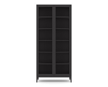 Edge 2.0 Vitrinskåp, 2 Dörrar | Black