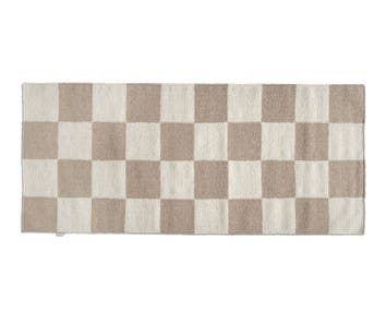 Squares Gångmatta 80x200 i färgen Vit/Natur