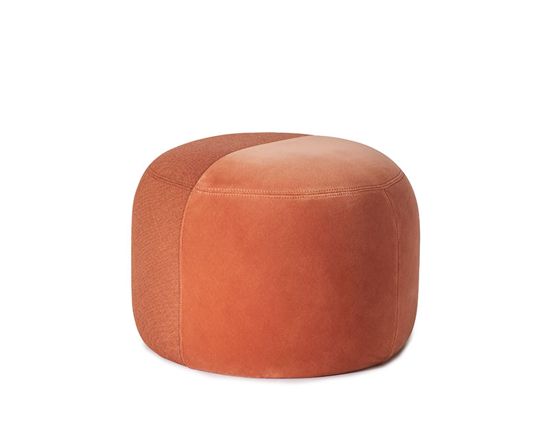 Dainty Puff, Burnt orange / Rusty rose, Warm Nordic