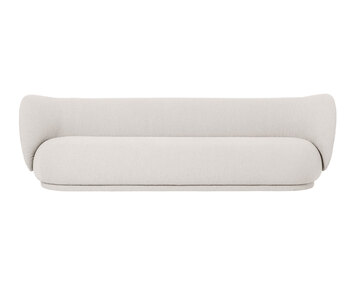 Rico Soffa 4-sits i tyget Bouclé Off-White