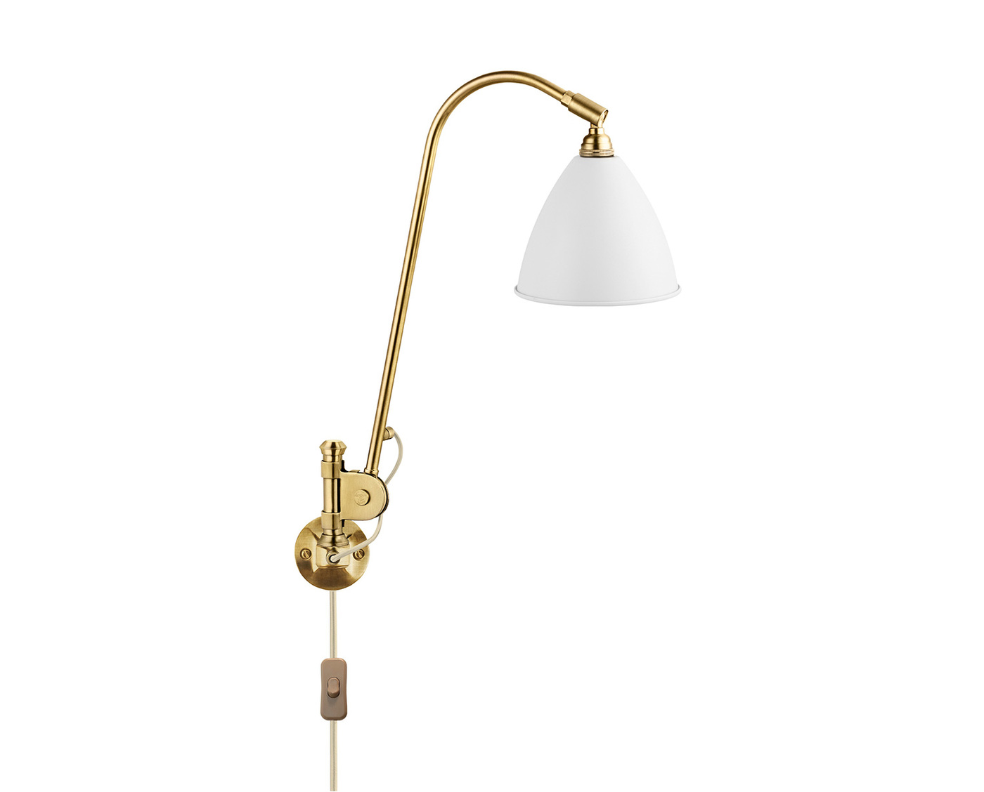 Bestlite BL6 Vägglampa Mässing, Vit