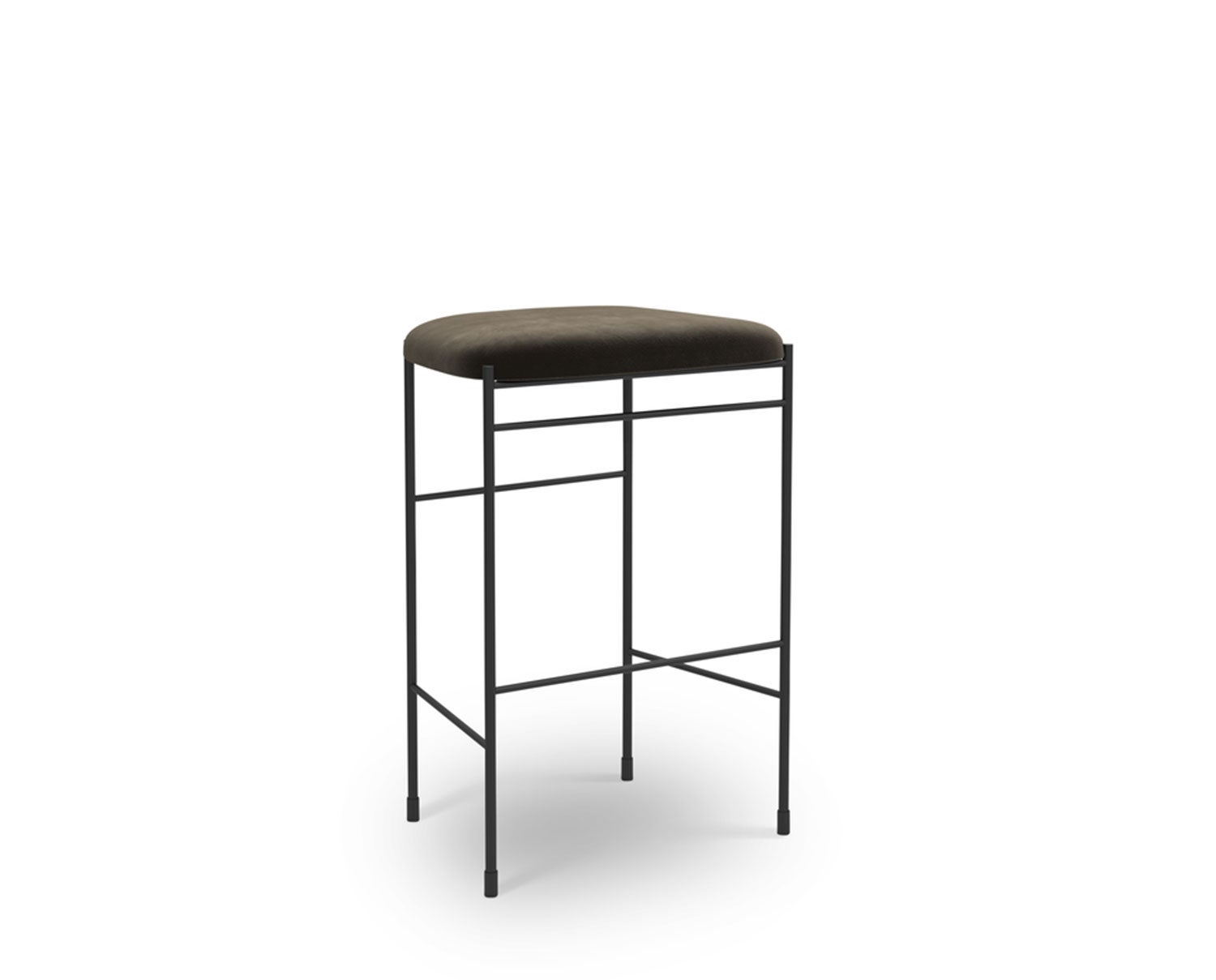 Covent_Bar_Stool_65_Royal_Nubuck,_Dark_brown_Perspective_View_White_Background