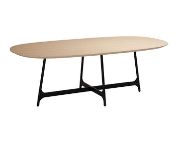 Ooid Matbord Ovalt Vitpigmenterad Ek