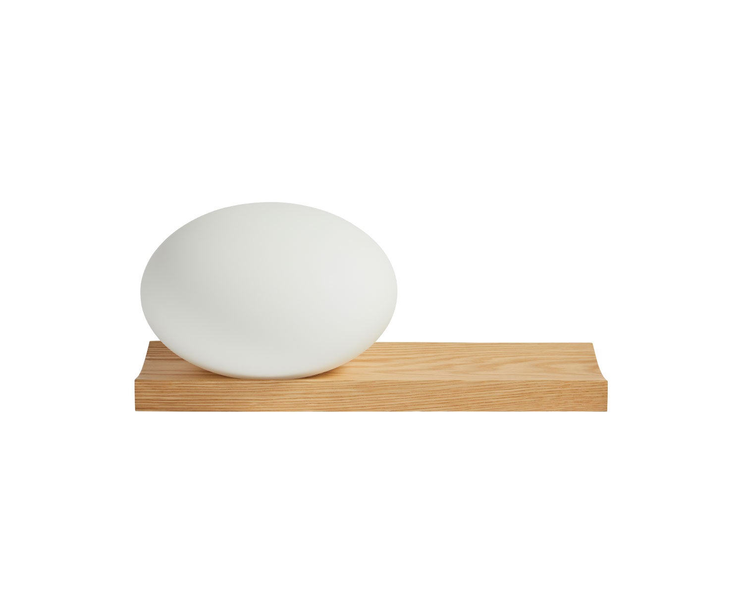 Dew Vägg-/Bordslampa Vitpigmenterad Ek